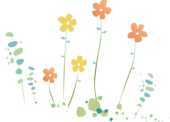 かわいい花 ポップな花のイラスト 無料のフリー素材集 百花繚乱