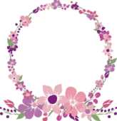 花のイラスト フレーム 外枠４ 無料のフリー素材集 百花繚乱