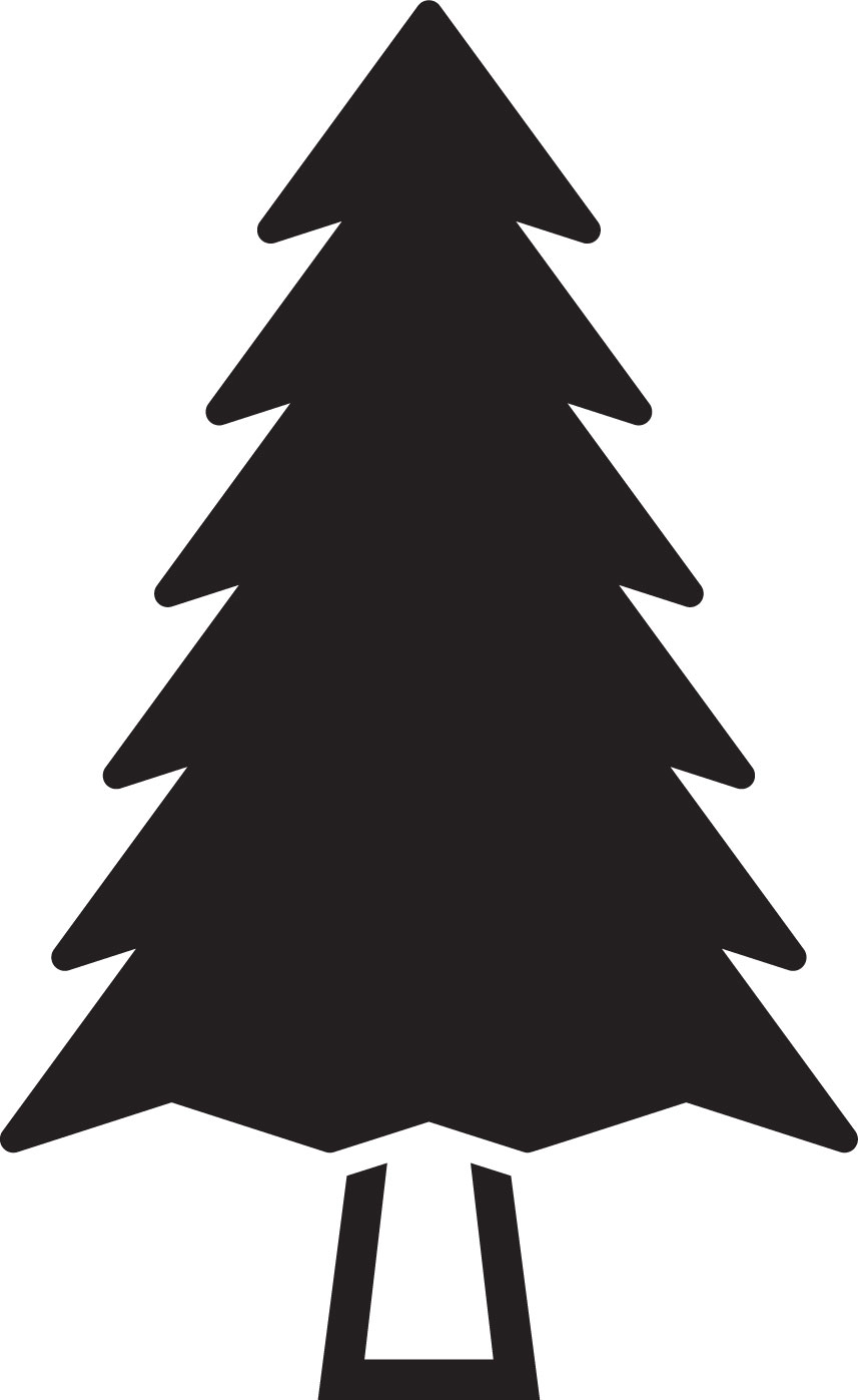 葉っぱや草木のイラスト 画像 フリー素材 白黒no 422 白黒 クリスマスツリー
