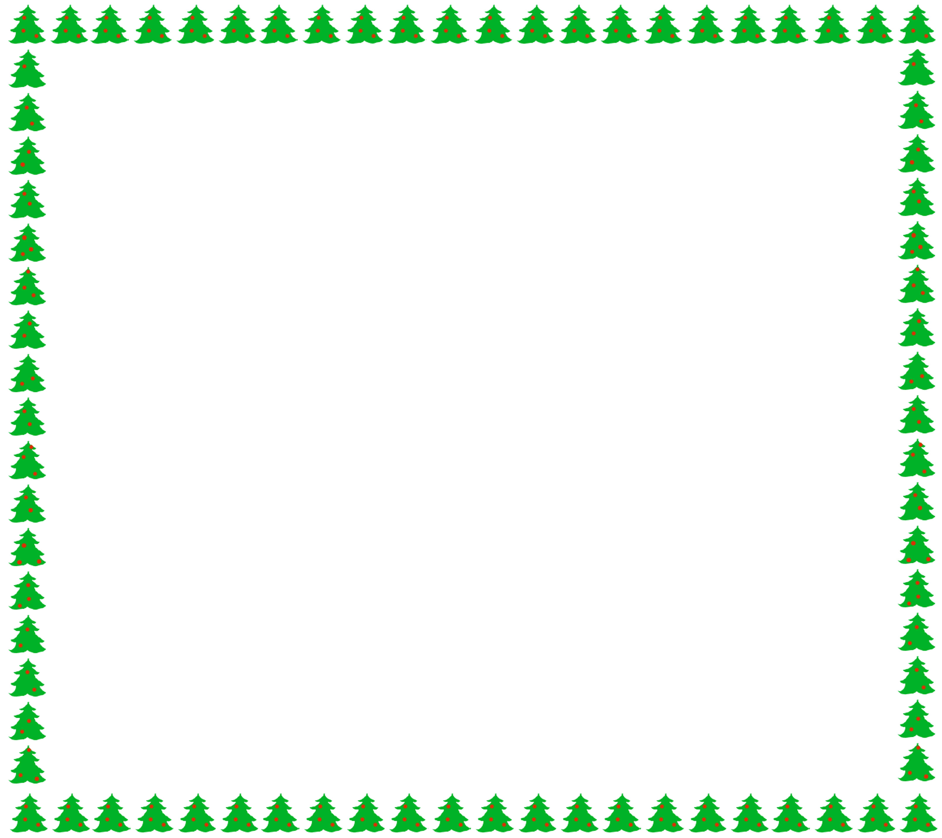 葉っぱ 草木のイラスト フリー素材 フレーム枠no 113 クリスマスツリー 緑