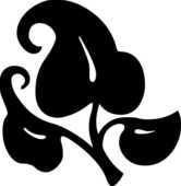 葉っぱや草木のイラスト 白黒 モノクロ 無料のフリー素材集 百花繚乱